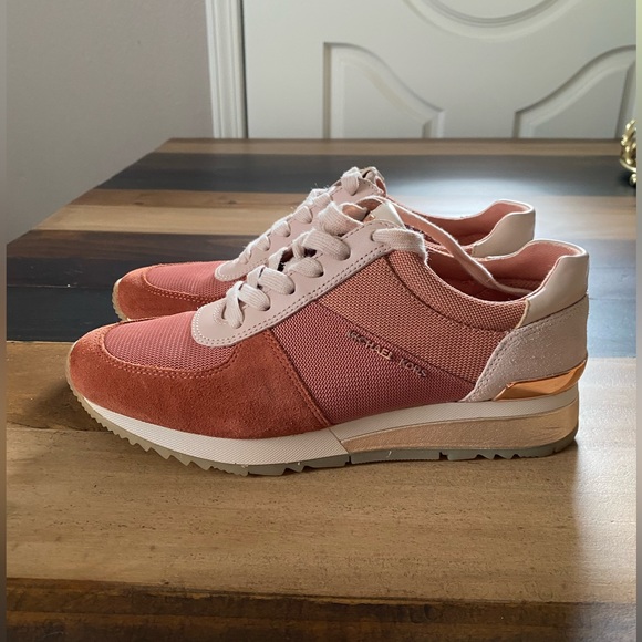 Rose Gold Michael Kors Sneakers - Picture 1 of 5